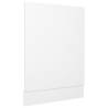 White Dishwasher Panel 45x3x67 cm | Durable Engineered Wood