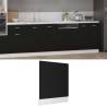 Dishwasher Panel Black 59.5x3x67 cm Engineered Wood Colour black Quantity in Package 1 Model 1x dishwasher panel 60 cm Number of 