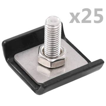 Grid Mat Connector 25 Sets Anthracite | Rust Resistant Solutions