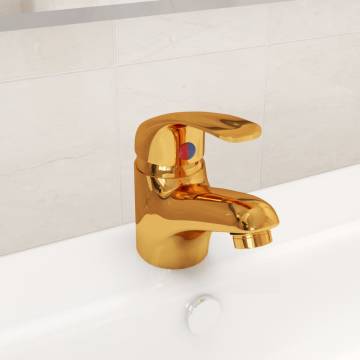 Gold Basin Mixer Tap - Stylish & Durable Faucet 13x10 cm