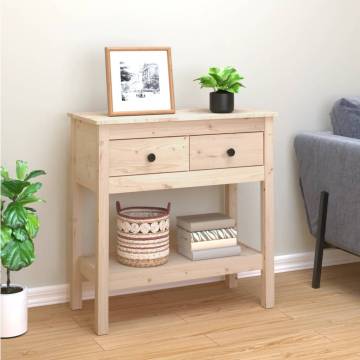 Console Table 75x35 cm - Solid Wood Pine | HipoMarket