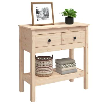 Console Table 75x35 cm - Solid Wood Pine | HipoMarket