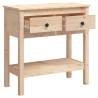 Console Table 75x35 cm - Solid Wood Pine | HipoMarket