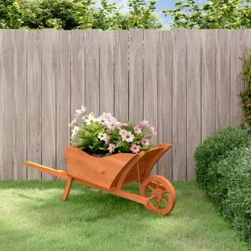 Wheelbarrow Planter - Solid Wood Fir | HipoMarket