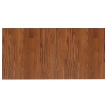 Dark Brown Solid Wood Bathroom Countertop 80x40cm | HipoMarket