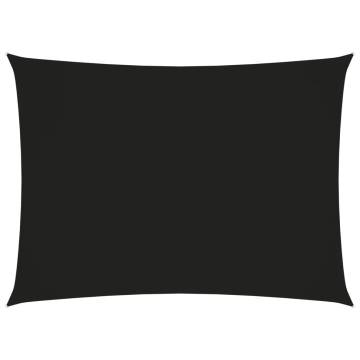 Buy Black Sunshade Sail - Rectangular 2x3.5m Oxford Fabric