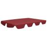 Replacement Canopy for Garden Swing - Wine Red | HipoMarket