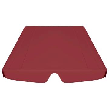 Replacement Canopy for Garden Swing - Wine Red | HipoMarket