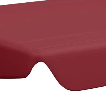 Replacement Canopy for Garden Swing - Wine Red | HipoMarket