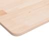 Square Table Top 80x80 cm - Untreated Solid Oak Wood