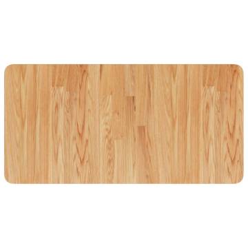 Light Brown Solid Oak Bathroom Countertop - 80x40cm