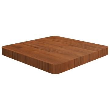 Square Dark Brown Solid Oak Table Top – 40x40cm | Hipomarket