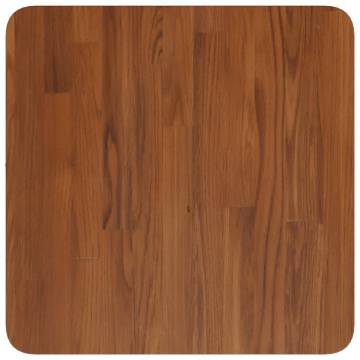 Square Dark Brown Solid Oak Table Top – 40x40cm | Hipomarket