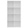 Stylish White Book Cabinet/Sideboard - 66x30x130 cm