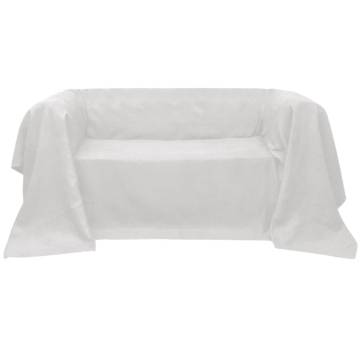 Micro-suede Couch Slipcover Cream | 140x210 cm - HipoMarket