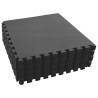 24 pcs EVA Foam Floor Mats - Black | 8.64 ㎡ | HipoMarket