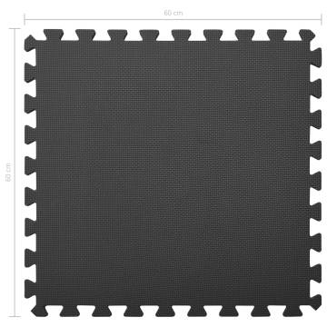 24 pcs EVA Foam Floor Mats - Black | 8.64 ㎡ | HipoMarket