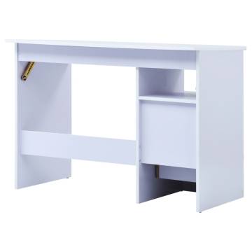 Children Drawing Study Desk - Tiltable Design in White