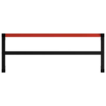 Durable Metal Work Bench Frame - 150x57x79 cm Black & Red