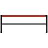 Durable Metal Work Bench Frame - 150x57x79 cm Black & Red