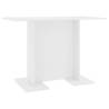 Elegant White Dining Table 110x60 cm | Hipomarket