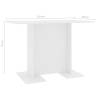 Elegant White Dining Table 110x60 cm | Hipomarket