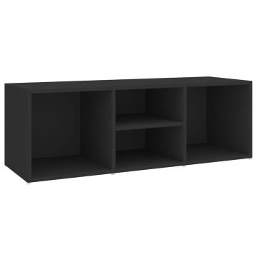 Stylish Black Shoe Storage Bench - 105x35x35 cm