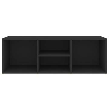 Stylish Black Shoe Storage Bench - 105x35x35 cm