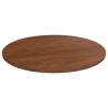 Round Table Top Dark Brown Ø80x1.5 cm Treated Solid Wood Oak Colour dark brown Size Ø 80 x 1.5 cm Quantity in Package 1 