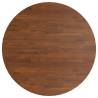 Round Dark Brown Solid Oak Table Top Ø80 cm - Stylish & Durable