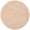 Round Oak Table Top Ø90 cm - Untreated Solid Wood