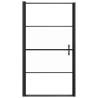 Black Half Frosted Shower Door 100x178 cm - Stylish Design