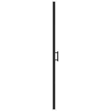 Black Half Frosted Shower Door 100x178 cm - Stylish Design