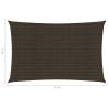 Sunshade Sail 5x8m Brown 160g/m² - UV & Mould Resistant