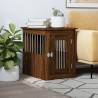 Dog Crate Furniture Brown Oak 45x62x59 cm Engineered Wood Colour brown oak Size 45 x 62 x 59 cm 