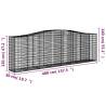 Arched Gabion Baskets - 20 pcs Galvanised Iron | HiPoMarket