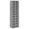 Shoe Cabinet Concrete Grey 54x34x183 cm | Stylish Storage Solution