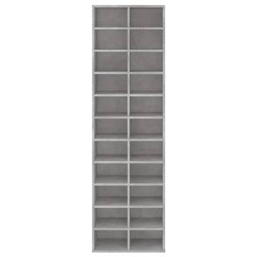 Shoe Cabinet Concrete Grey 54x34x183 cm | Stylish Storage Solution