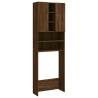 Washing Machine Cabinet Brown Oak - 64x25.5x190 cm