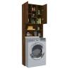 Washing Machine Cabinet Brown Oak - 64x25.5x190 cm