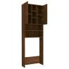 Washing Machine Cabinet Brown Oak - 64x25.5x190 cm