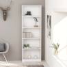 5-Tier Book Cabinet White 60x24x175 cm Engineered Wood Colour white Size 60 x 24 x 175 cm Quantity in Package 1 