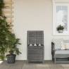 Garden Storage Box Anthracite 50x49x56.5 cm Solid Wood Fir Colour anthracite Size 50 x 49 x 56.5 cm 