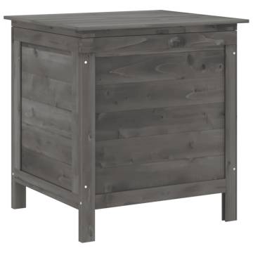 Garden Storage Box Anthracite - Solid Wood Fir 50x49x56.5 cm