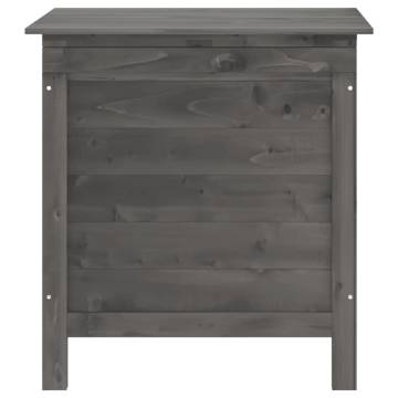 Garden Storage Box Anthracite - Solid Wood Fir 50x49x56.5 cm