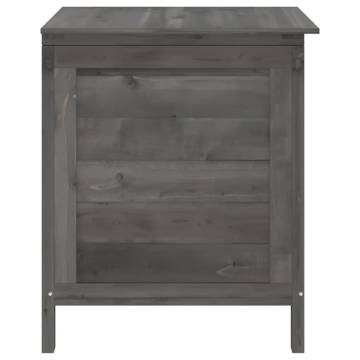 Garden Storage Box Anthracite - Solid Wood Fir 50x49x56.5 cm