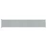 Patio Retractable Side Awning 117x600 cm in Grey | HipoMarket