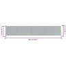 Patio Retractable Side Awning 117x600 cm in Grey | HipoMarket