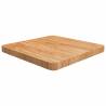 Square Table Top Light Brown 50x50x4cm Treated Solid Wood Oak Colour light brown Size 50 x 50 x 4 cm Quantity in Package 1 