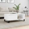 Coffee Table White 90x50x36.5 cm Engineered Wood Colour white Quantity in Package 1 